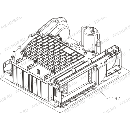 Схема №3 WT8212S (544297, SP10/331) с изображением Порошкоприемник (дозатор) для стиралки Gorenje 545469