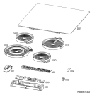Схема №1 HK634020FB с изображением Керамическая поверхность для электропечи Aeg 140057998019