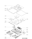Схема №1 BDJ61AEBNA с изображением Запчасть для плиты (духовки) Whirlpool 481060298001