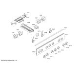 Схема №4 HCA633120E с изображением Панель управления для плиты (духовки) Bosch 11012849