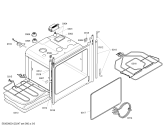 Схема №3 HB78R570S с изображением Фронтальное стекло для плиты (духовки) Siemens 00473715