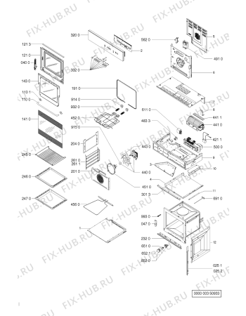 Схема №1 OBI 123 S 146 135 85 с изображением Панель для плиты (духовки) Whirlpool 481945358986