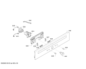 Схема №3 CF234650 с изображением Панель управления для плиты (духовки) Bosch 00671713