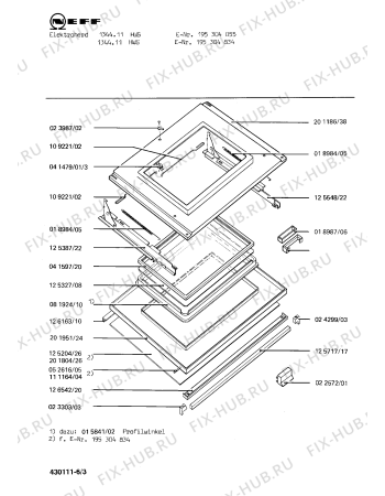 Схема №2 195304834 1344.11HWS с изображением Декоративная планка для электропечи Bosch 00023509