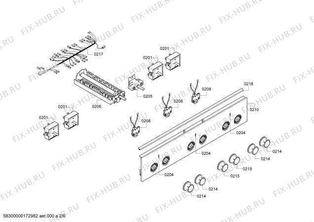 Схема №3 HA622211U с изображением Кабель для духового шкафа Bosch 00751914