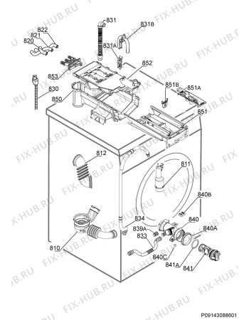 Взрыв-схема стиральной машины Electrolux EWW51697SWD - Схема узла Hydraulic System 272