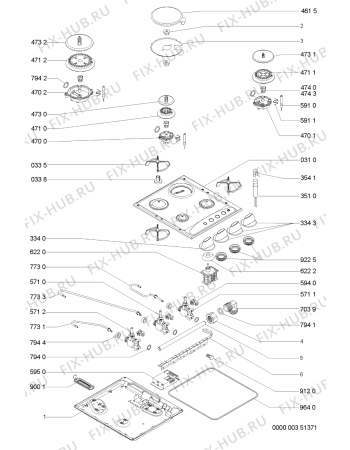 Схема №1 AKM 205/TF с изображением Втулка для электропечи Whirlpool 481944238865