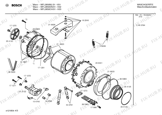 Схема №3 WFL2450SN Maxx с изображением Вставка Bosch 00267298