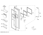 Схема №2 KA63NV42TI с изображением Дверь для холодильника Siemens 00248004
