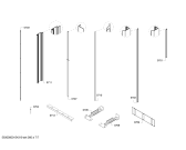 Схема №3 B36IT71NNP с изображением Крышка для холодильника Bosch 00479179