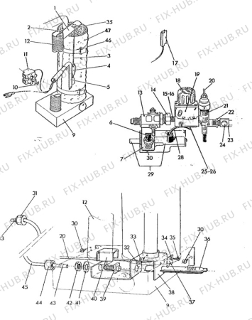 Взрыв-схема холодильника Electrolux RM2190S - Схема узла Gas-equipment