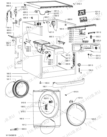 Схема №2 Adorina SL с изображением Рукоятка для стиралки Whirlpool 481010421420