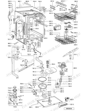 Схема №1 ADG 6556 IXM с изображением Обшивка для посудомойки Whirlpool 481245372687