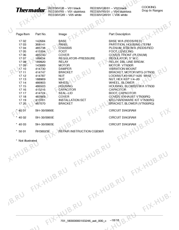 Схема №7 RED30VRS с изображением Плата для электропечи Bosch 00486681