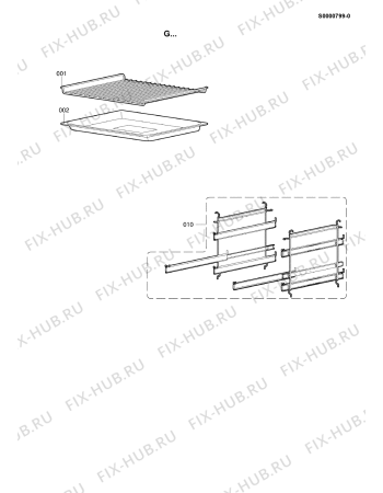 Схема №5 BTG 8603 IN с изображением Покрытие для плиты (духовки) Whirlpool 482000024006