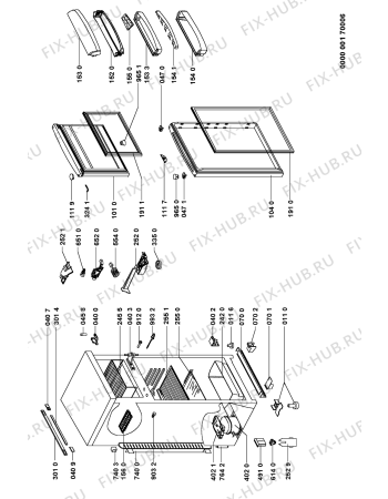 Схема №1 ARZ 924/H/AL с изображением Дверца для холодильника Whirlpool 481241618647