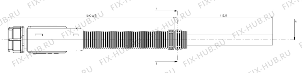 Большое фото - Труба для электропосудомоечной машины Ariston C00372679 в гипермаркете Fix-Hub