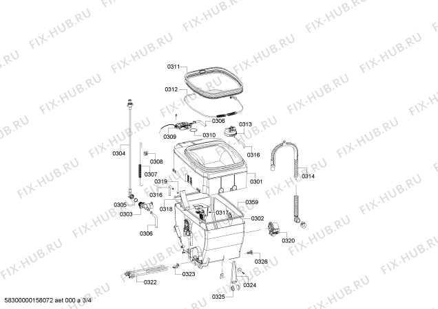 Взрыв-схема стиральной машины Balay 3TL941C-E - Схема узла 03