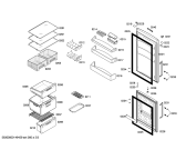 Схема №2 KGH34X50GB с изображением Дверь морозильной камеры для холодильной камеры Bosch 00249878