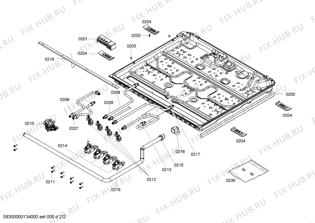 Схема №1 PCQ755FNL Bosch с изображением Решетка для духового шкафа Siemens 00646508
