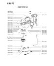 Схема №2 XN901840/1L0 с изображением Элемент корпуса для электрокофеварки Krups MS-624491