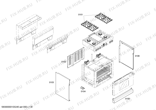 Схема №4 PDR364GDZS с изображением Скоба для духового шкафа Bosch 00414962