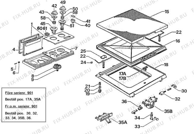 Взрыв-схема стиральной машины Electrolux WH215 - Схема узла W30 Panel,User manual B