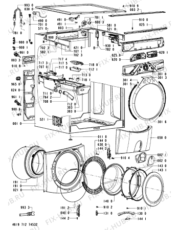 Схема №2 MAXY 13 с изображением Ручка (крючок) люка для стиралки Whirlpool 480111104187