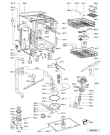 Схема №1 WP 75/2 с изображением Панель для электропосудомоечной машины Whirlpool 481245373593