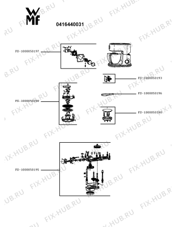 Схема №1 0416440731 с изображением Ремень для кухонного измельчителя Seb FS-1000050196