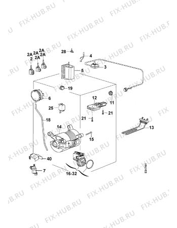 Взрыв-схема стиральной машины Rosenlew RTT1099 - Схема узла Electrical equipment 268