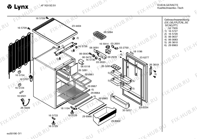 Схема №1 4FN315E с изображением Дверь для холодильника Bosch 00236277