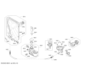 Схема №3 S58M53X1EU с изображением Корзина для посуды для электропосудомоечной машины Bosch 00687116