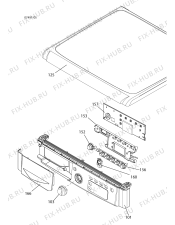 Схема №2 IDCE845BSK (F062945) с изображением Заслонка для стиралки Indesit C00273432