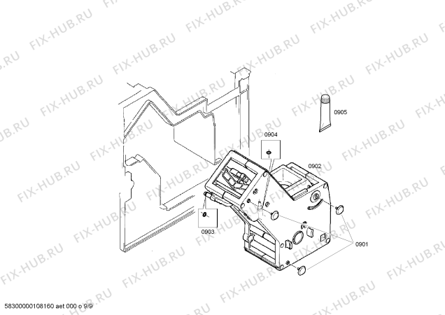 Схема №1 TK68001CH Surpresso S60 с изображением Проточный нагреватель для электрокофеварки Bosch 00492402