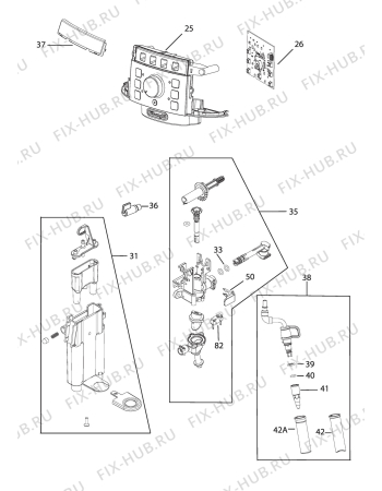Схема №2 MAGNIFICA S  ECAM21.117.SB S11 с изображением Крышечка для электрокофемашины DELONGHI 7313236911