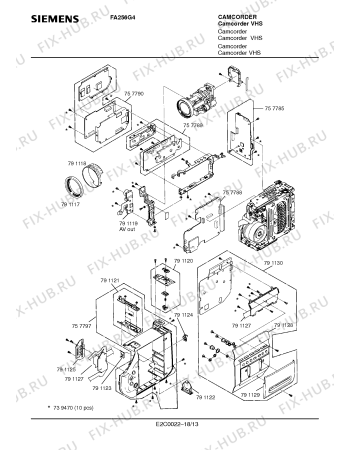 Схема №9 FA256G4 с изображением Плата для видеоаппаратуры Siemens 00791120