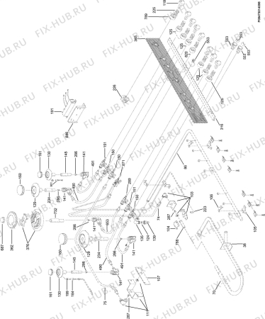 Взрыв-схема плиты (духовки) Zanussi ZX9650IC - Схема узла Section 4