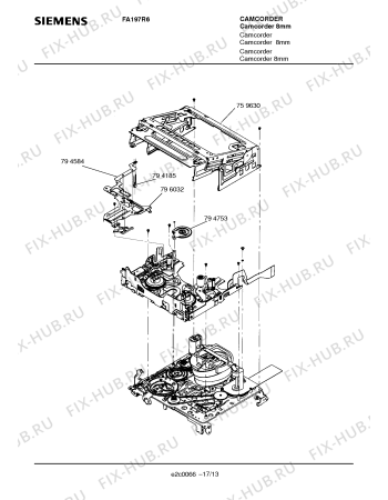 Схема №6 FA197R6 с изображением Инструкция по эксплуатации для видеоаппаратуры Siemens 00531184