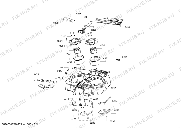 Схема №1 DHU662BTR с изображением Клапан для вытяжки Bosch 00640466