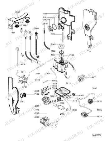 Схема №1 DWH M40 W 801.257.94 с изображением Панель для посудомоечной машины Whirlpool 481290508711