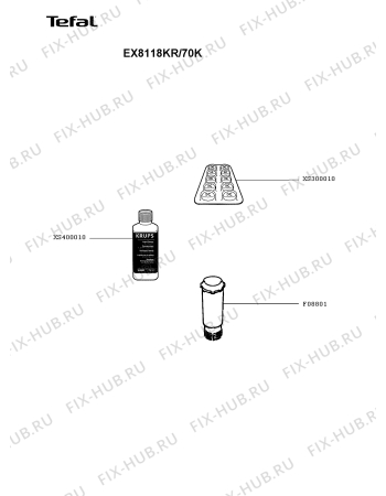 Схема №2 EX8118KR/70K с изображением Микромодуль для кофеварки (кофемашины) Tefal MS-8030000861