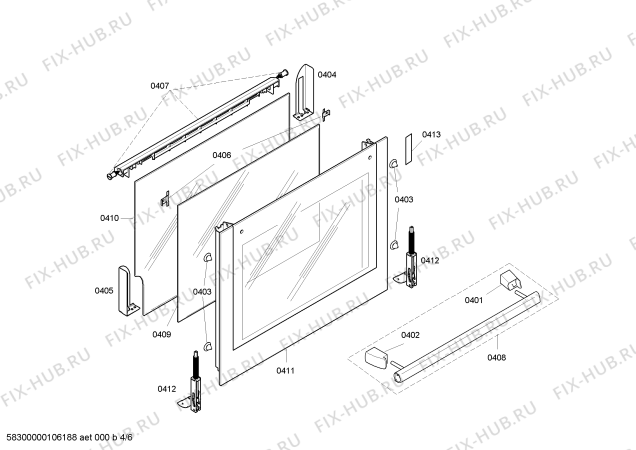 Схема №2 HEN330561 с изображением Ручка переключателя для плиты (духовки) Bosch 00423218