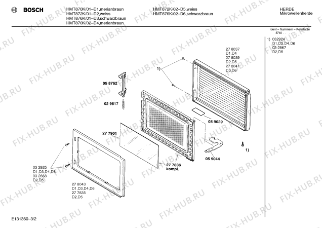 Схема №2 HMT870K с изображением Инструкция по эксплуатации для свч печи Bosch 00515189