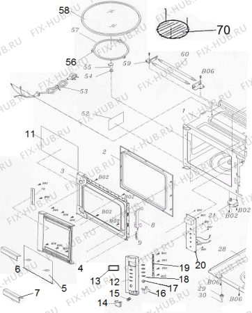 Схема №1 MO200DGE UR (150305, WD800DI-320(A)) с изображением Переключатель для свч печи Gorenje 145978