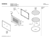 Схема №1 HF26540 с изображением Рамка для микроволновой печи Siemens 00280924