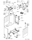 Схема №1 AWE 6729/P с изображением Обшивка для стиралки Whirlpool 480111102266