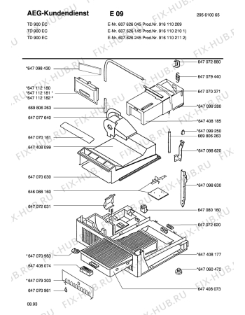 Взрыв-схема стиральной машины Blomberg TD900 EC - Схема узла Section3