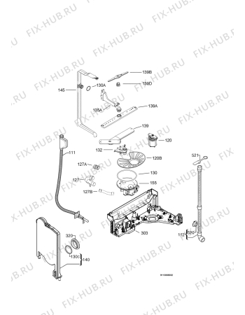 Взрыв-схема посудомоечной машины Aeg Electrolux FOKOXXLP - Схема узла Hydraulic System 272