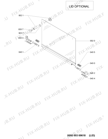 Схема №1 AKT 706/IX с изображением Труба для плиты (духовки) Whirlpool 481253049349